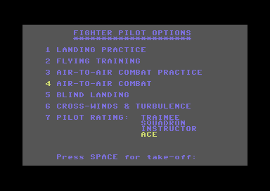 Fighter Pilot screenshot 3 for Commodore 64